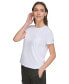 ფოტო #4 პროდუქტის Women's Studded Pocket Short-Sleeve Shirt