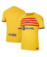 Фото #2 товара Men's Yellow Barcelona 2022/23 Fourth Vapor Match Authentic Jersey