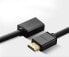 Фото #7 товара Przedłużacz przejściówka kabla HDMI 4K 10.2 Gbps 340Mhz 0.5 m czarny