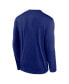 ფოტო #2 პროდუქტის Men's Royal Texas Rangers Authentic Collection Practice Performance Long Sleeve T-Shirt