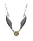 Фото #1 товара Harry Potter womens Silver Plated Quidditch Golden Snitch Necklace, 16 + 2''