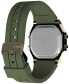 Фото #2 товара Unisex Activity Tracker Digital Green Silicone Strap 40mm Octagonal Watch