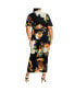 Фото #2 товара Plus Size Braelynn Print Maxi Dress