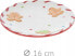 Home Styling Collection Świąteczny talerz, 16 cm, GINGERBREAD