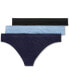 Фото #1 товара Monogram Mesh Jacquard Thong 3-Pack Underwear, 4L0184