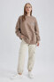 Coool Oversize Fit Bisiklet Yaka Sırt Baskılı Sweatshirt A8978ax23wn