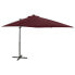 Фото #2 товара Садовый зонт vidaXL Freischwinger Sonnenschirm с LED-подсветкой 250 х 230 см Bordeauxrot