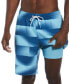 ფოტო #1 პროდუქტის Men's Water Stripe Ombré Colorblocked 9" Swim Trunks