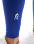 Фото #10 товара Gym King Impact branded tape leggings in blue