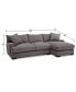 Фото #23 товара Rhyder 2-Pc. Fabric Sectional Sofa with Chaise, Created for Macy's