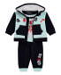 Baby Boy Hooded Top, Bodysuit, and Pant Set