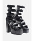 Фото #2 товара Sarouchi Caged Gladiator Platform Sandals