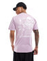 Vans short sleeve t-shirt with back print in lavender mist