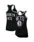 Фото #2 товара Блузка женская G-III Sports by Carl Banks черная модель "Brooklyn Nets Showdown Burnout Tank Top"