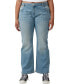 Фото #1 товара Women's Stretch Bootleg Flare Jeans