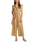 ფოტო #1 პროდუქტის Women's Modern Utility Linen Jumpsuit