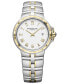 ფოტო #1 პროდუქტის Women's Swiss Parsifal Two-Tone PVD Stainless Steel Bracelet Watch 30mm