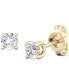 ფოტო #4 პროდუქტის Diamond Stud Earrings (1/4 ct. t.w.) in 10k White or Yellow Gold