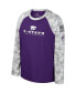 ფოტო #3 პროდუქტის Big Boys Purple, Camo Kansas State Wildcats OHT Military-Inspired Appreciation Dark Star Raglan Long Sleeve T-shirt