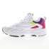 Фото #3 товара Fila Ray Tracer 5RM01572-152 Womens White Leather Lifestyle Sneakers Shoes 9.5