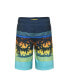 Фото #2 товара Boys 4-Way Stretch Quick Dry Board Shorts Swim Trunks with Mesh Lining UPF50+