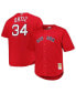 Фото #1 товара Men's David Ortiz Red Boston Red Sox Big and Tall Cooperstown Collection Batting Practice Replica Jersey