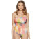 Womens FUZZI Painterly Rainbow One Piece Swimsuit Size 38 Multicolor 149814