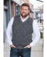 ფოტო #3 პროდუქტის Big & Tall Shaker Knit V-Neck Sweater Vest