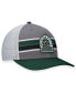 Фото #3 товара Men's Gray, Green Michigan State Spartans Aurora Trucker Adjustable Hat