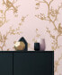 Фото #1 товара Cynthia Rowley for Bird Watching Rose Pink & Gold Peel and Stick Wallpaper
