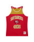 ფოტო #3 პროდუქტის Men's Scarlet, Gold San Francisco 49ers Heritage Colorblock Tank Top
