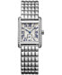ფოტო #1 პროდუქტის Women's Swiss Mini DolceVita Diamond (1/2 ct. t.w.) Stainless Steel Bracelet Watch 22x29mm
