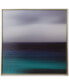 Blue Seascape Framed Gel-Coated Canvas Print