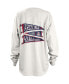 Фото #4 товара Women's White Arizona Wildcats Pennant Stack Oversized Long Sleeve T-shirt