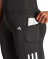 ფოტო #4 პროდუქტის Women's Optime Moisture-Wicking 3-Stripe 7/8 Leggings