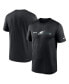 Men's Black Philadelphia Eagles Horizontal Lockup Legend T-shirt