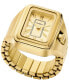 ფოტო #1 პროდუქტის Women's Raquel Two-Hand Gold-Tone Stainless Steel Ring Watch 14mm