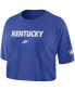 ფოტო #3 პროდუქტის Women's Royal Kentucky Wildcats Wordmark Cropped T-shirt