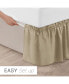 Ruffled Elastic Wrap Around Bedskirt 12 Inch Drop - Twin