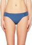Фото #1 товара Lucky Brand Women's 182283 Junior's Side Sash Hipster Bikini Bottom Size L