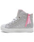 Little Girls Twinkle Toes: Twinkle Sparks - Charm Bestie High Top Light-Up Casual Sneakers from Finish Line