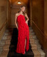 ფოტო #6 პროდუქტის Women's Ruffled Halter Gown