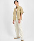 Men's Loose-Fit Button-Down Twill Shirt