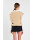 ფოტო #6 პროდუქტის Women's V-neck Knit Sweater Vest