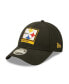 Фото #5 товара Men's Black Pittsburgh Steelers Framed Af 9Forty Snapback Hat