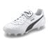 Фото #2 товара Puma King Top Firm Ground Soccer Cleats Mens White Sneakers Athletic Shoes 10560