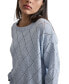 Фото #6 товара Women's Diamond-Shaped Pointelle Sweater
