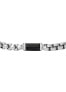 Фото #2 товара All Stacked Up Agate Steel Bracelet for Men JF04604040