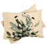 Фото #2 товара Full/Queen Aleeya Jones Green and Black Leaves Comforter Set - Deny Designs