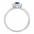 Silver ring with zircons Tesori SAIW1540